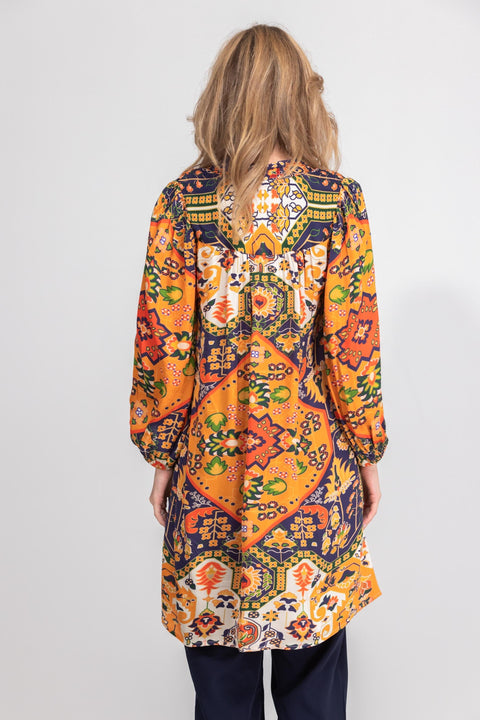 SAFFRON - BLOUSON TUNIC DRESS DRESS The Swank Store 