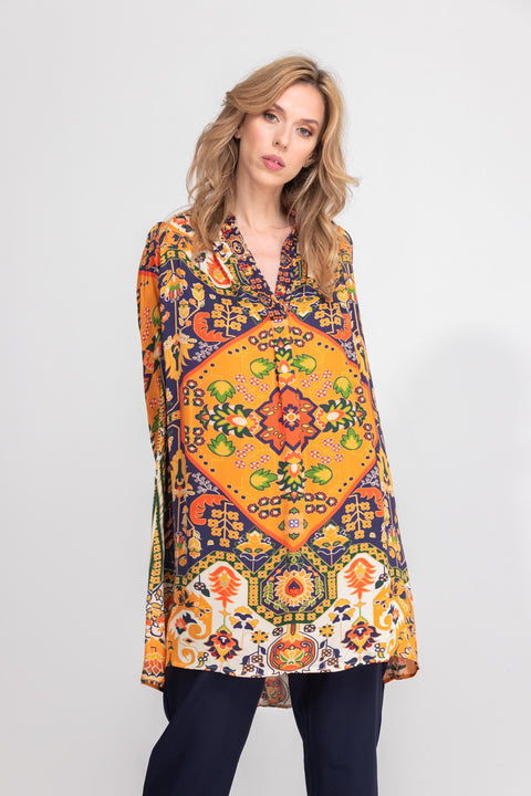 SAFFRON - BLOUSON TUNIC DRESS DRESS The Swank Store 